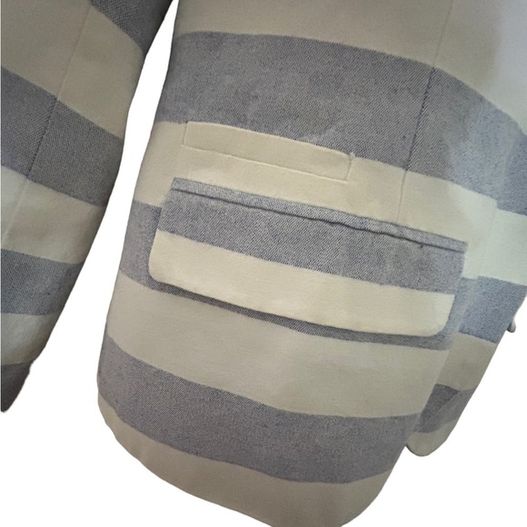 Merona Striped Blazer Blue and White • Used • Size: 10 - Picture 6 of 10